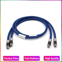 2328 hifi carbon fiber rca to rca cable 6n silver plated 2rca male to 2rca male rca interconnector cable