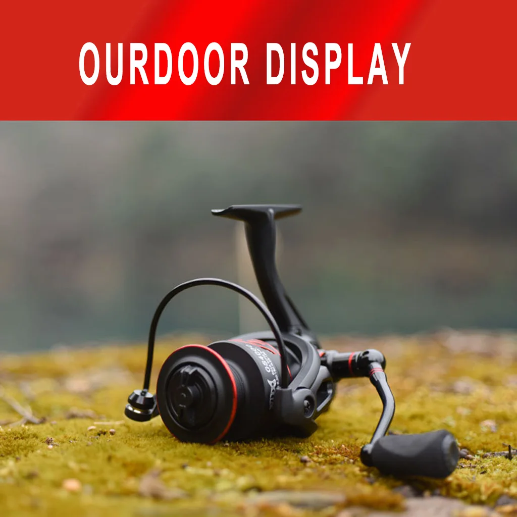 Рыболовная катушка полностью Металлическая Максимальная нагрузка 17 фунтов