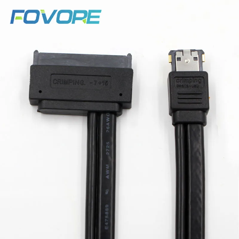 Оптовая продажа питания eSATA USB 5V 12V Combo к 22 Pin SATA 2 5 &quotHDD кабель жесткого