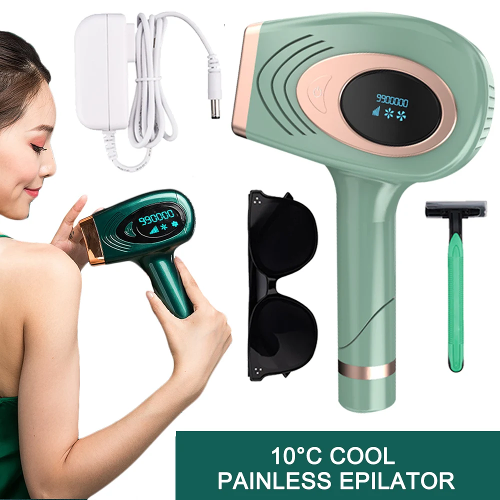 IPL Laser Hair Removal Device 990000 Flashes Household Multifunctional Cool Painless Electric Arm Bikini Whole Body Epilator