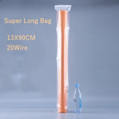 

Супердлинные пакеты с застежкой-молнией 13x90 см, 10 шт., косметичка-саше с застежкой-молнией, герметичные пакеты с застежкой-молнией для хранен...