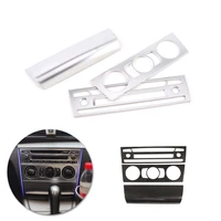 for bmw 1 series e81 2007 2008 2009 2010 2011 car accessories center console air outlet volume adjuster frame cover silver