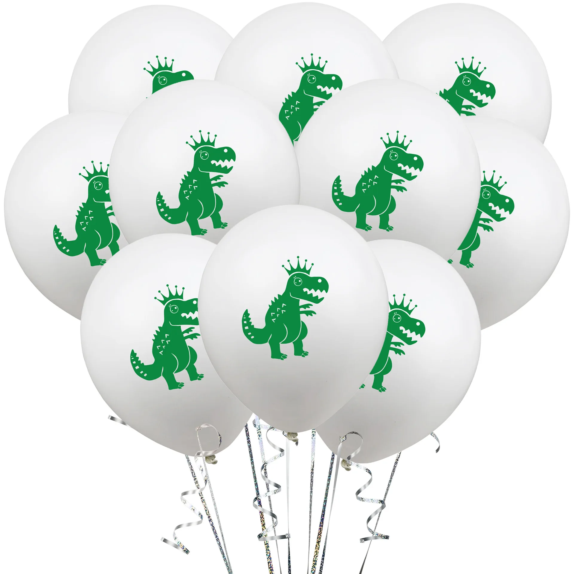 Amawill 10 шт. 12 дюймов латексные шары с динозавром из мультфильма для