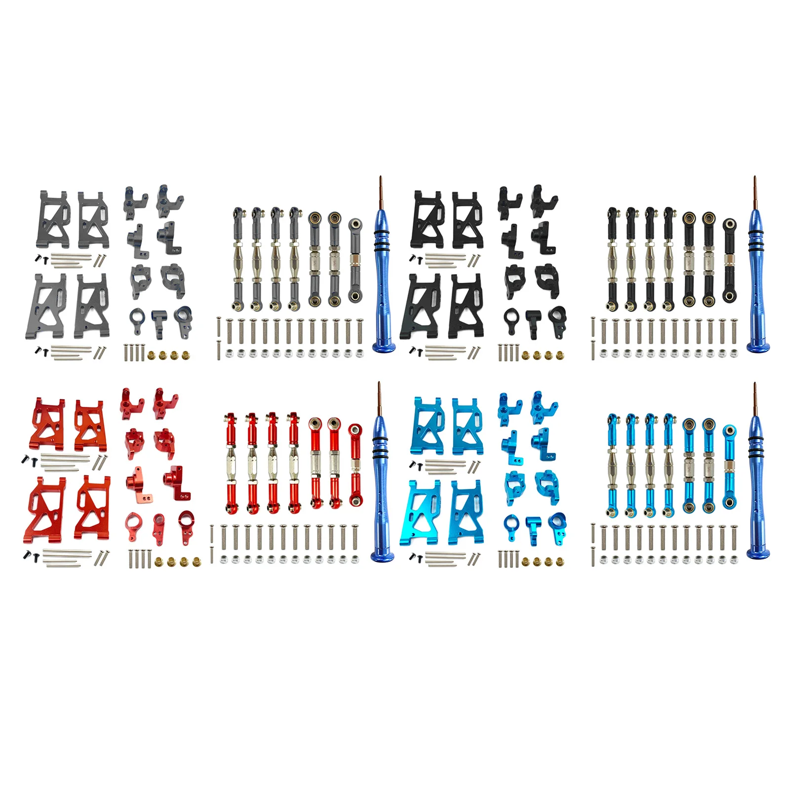 

Metal Alloy Front Rear Arm C Hub Carrier Parts Accessories Replacement Set For WLtoys 144001 1/14 RC Car Parts