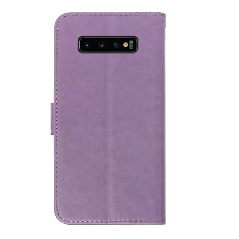 Однотонный кожаный чехол книжка для Samsung Galaxy S10 S9 S8 Plus S10E A10 A20 A30 A40 A50 A70 S телефона