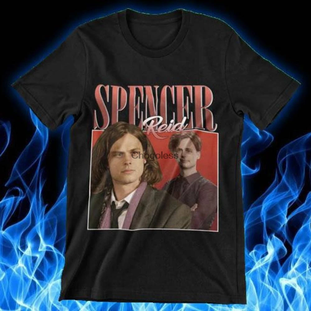 

Spencer Reid Criminal Minds Shirt Matthew Gray Gubler hypebeast vintage 90s rap t shirt