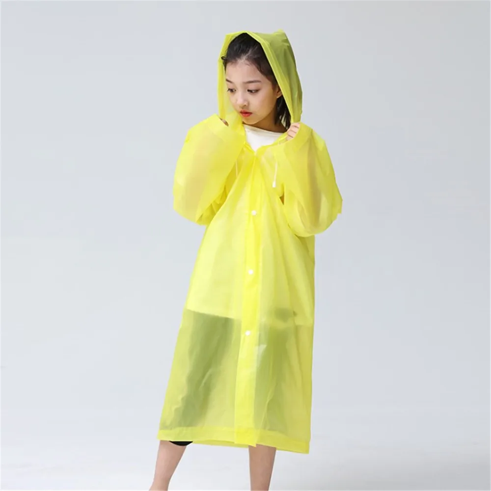 Child Raincoat Transparent Waterproof Girl And Boy Rainwear Outdoor Hiking Travel Rain Gear Coat For Children Fashion | Детская одежда