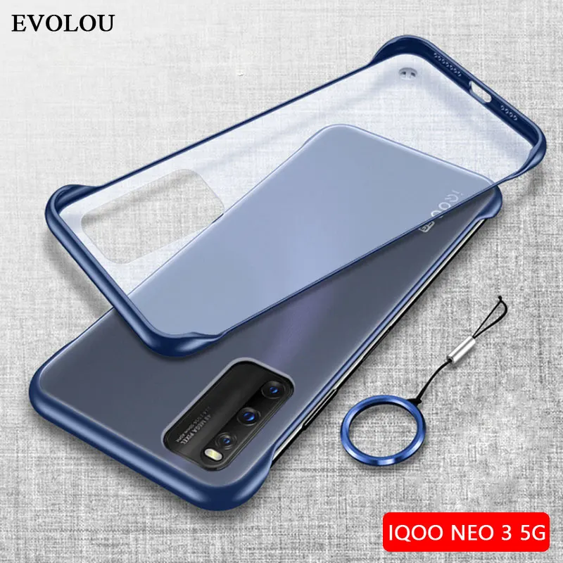 Для IQOO NEO 3 5G чехол матовый твёрдый ПК Безрамное телефон s для VIVO S1 Z5X Бесплатная