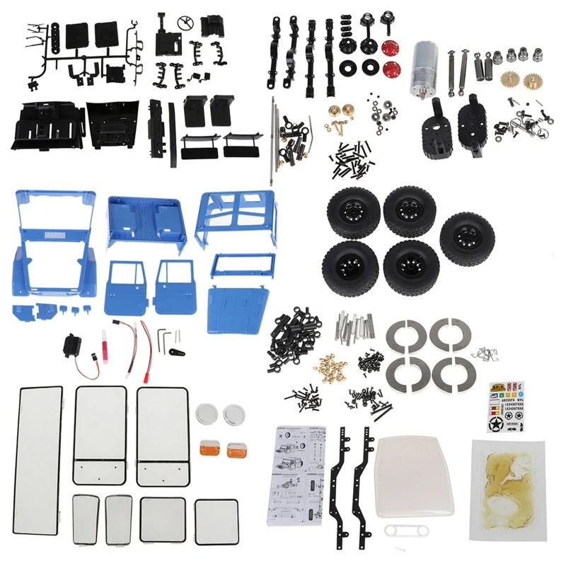 

WPL C34 KIT Version Metal 1:16 FJ40 4WD Climbing Off-road Car DIY Parts DXAD
