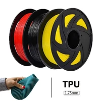 flexible tpu 3d printer filament 1 75mm 1kg 500g 250g for choose plastic 3d printing materials with vacuum packing no bubble