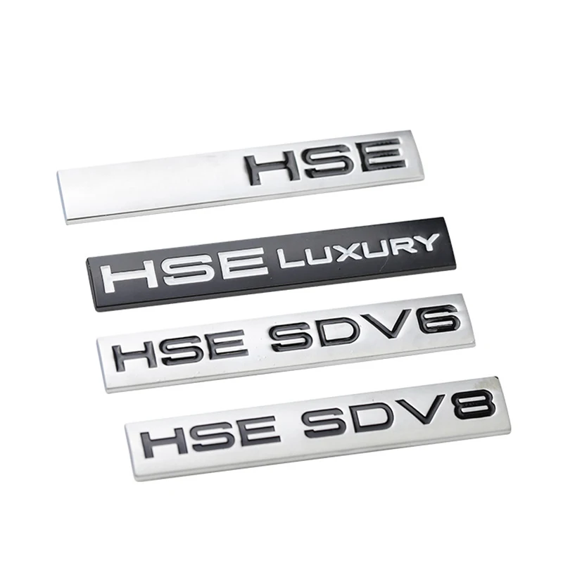 

Bar Emblem for Range Rover SPORT HSE Luxury SDV6 SDV8 Car Styling Refitting Discharging Badge Trunk Metal Sticker Black Chrome