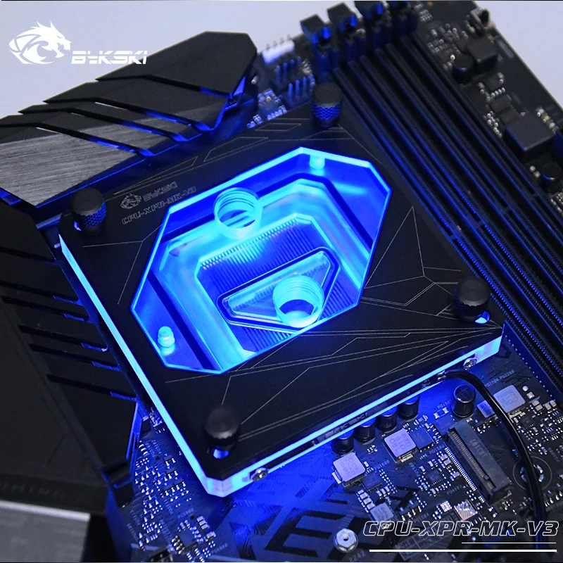 Водяной блок ЦП Bykski для INTEL I7 115x LAG 1156/1155/1151/1150/2011/2066/1366 поддержка 3PIN 5 В быстрая/4PIN 12