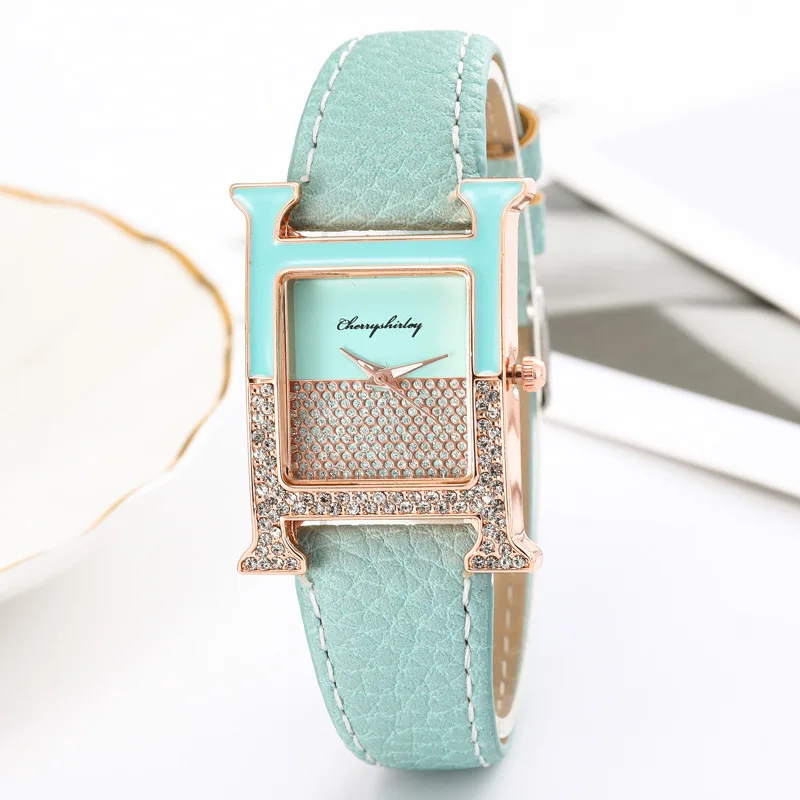

2021Ladies Quartz Watch Female Belt Watch Fashion Korean Rhinestone Ladies Business Waterproof Watch For Women Relogio Masculino
