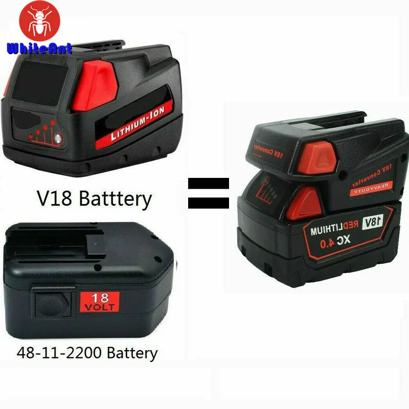 For Milwaukee M18 18V Battery Adapter Convert To Old 18V NI-CD Nickel Battery Power Tools Converter