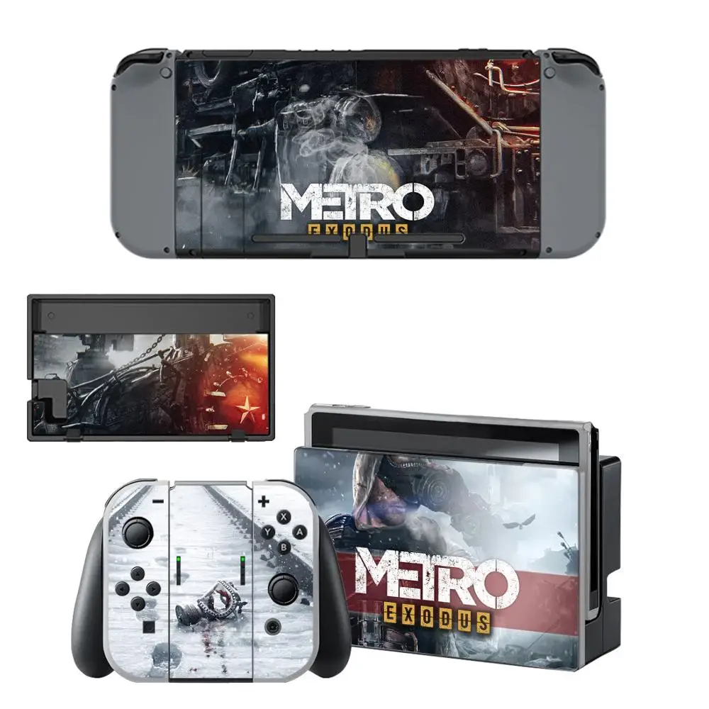 Metro Exodus rend Switch sticker s nintendo switch кожа Виниловые наклейки Наклейка для консоли Joy-Con Dock |