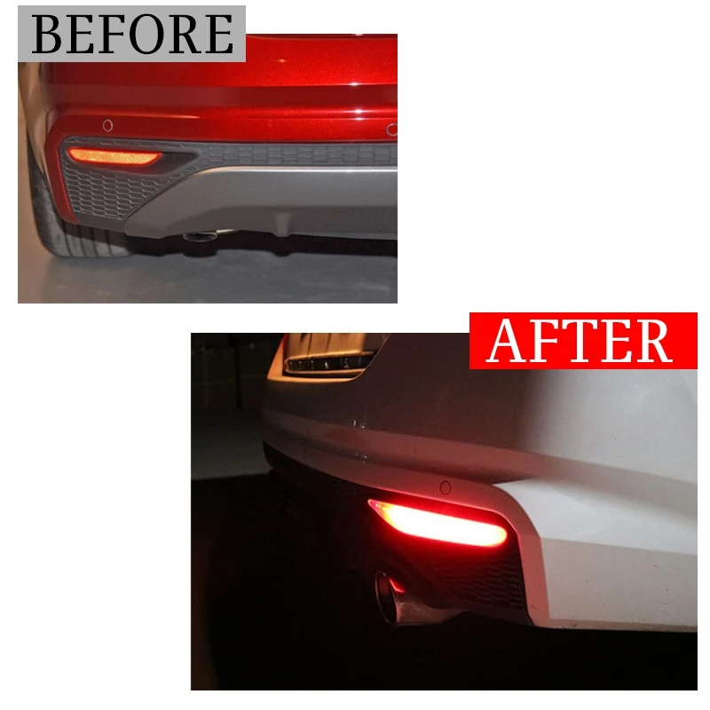 pcmos 2Pcs Fog Lamp Assembly For Nissan Altima 2019 2020 LED Rear Bumper Decoration Led Brake Light Car New | Автомобили и