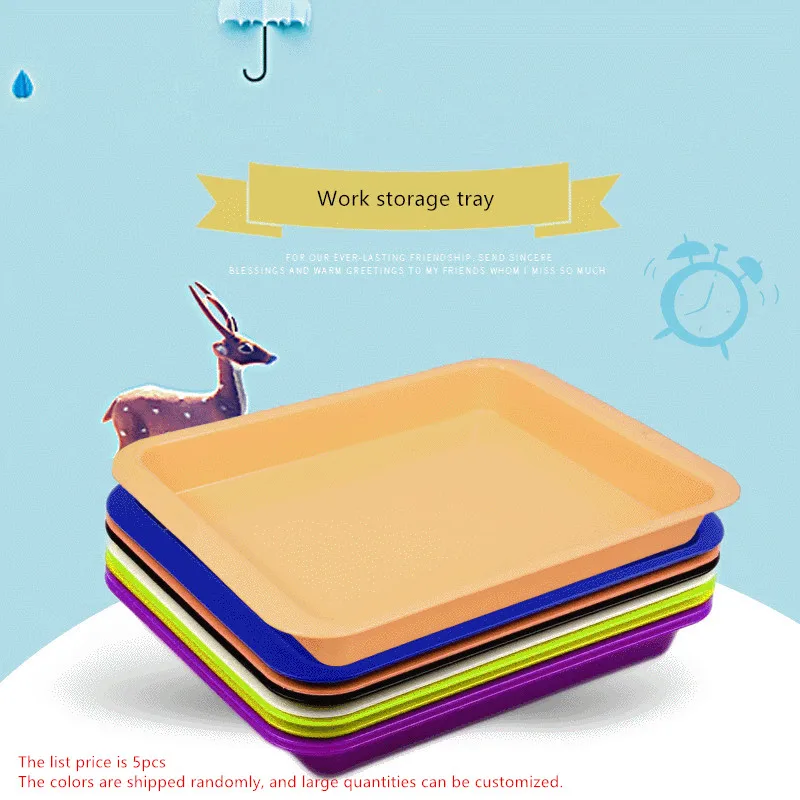 

Daily Life teaching aids plastic work tray Montessori kindergarten early education center teaching storage tray