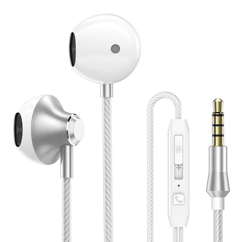 Earphone For MP3 Universal Metal Wired Control Portable Durable Stereo Music With Microphone Earphones Handfree | Электроника