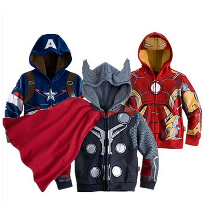 Толстовка с героями Marvel толстовка Халка Человека паука Капитана Америка