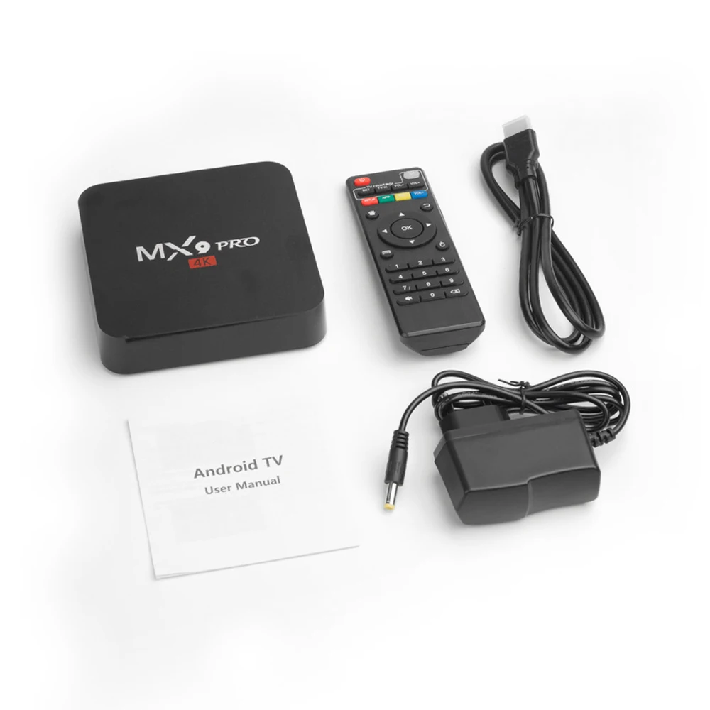 

MX9pro Android 8.1 TV Box RK3228A Quad Core Full HD Smart TV Box 4K 1GB 8GB WiFi 2.4G H.265 Media Player MX9 PRO Set Top Box FHD