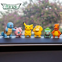 genuine pokemon pikachu charmander psyduck squirtle jigglypuff bulbasaur bulbasaur anime figures toys model kawaii kids gift
