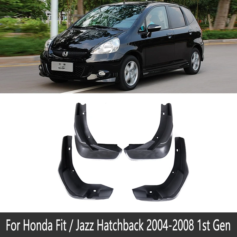 2004-2008 GD Брызговик для Honda Fit Джаз GD GE GK 2004~ Fender брызговик Всплеск закрылки аксессуары для брызговиков 2005 2010 - Название цвета: 2004-2008 GD