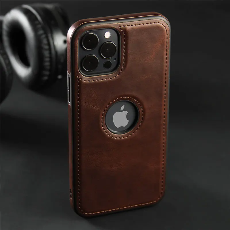 

Leather Phone Case For iPhone 11 12 Pro Max XR XS Max X XS 7 8 Plus 12 Mini Shockproof Slim Soft Back Cover For iPhone 12 Pro 11