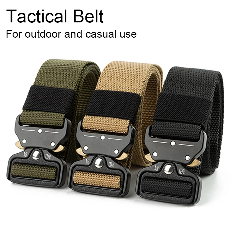 Нейлоновый полицейский армейский тактический ремень мужской быстросъемный для