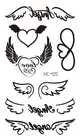 Временные татуировки с надписью Wing Love Cupid, водонепроницаемые, для женщин и мужчин, для взрослых, поддельные боди-арт, новый дизайн, 10,5х6см, Детские ручные татуировки