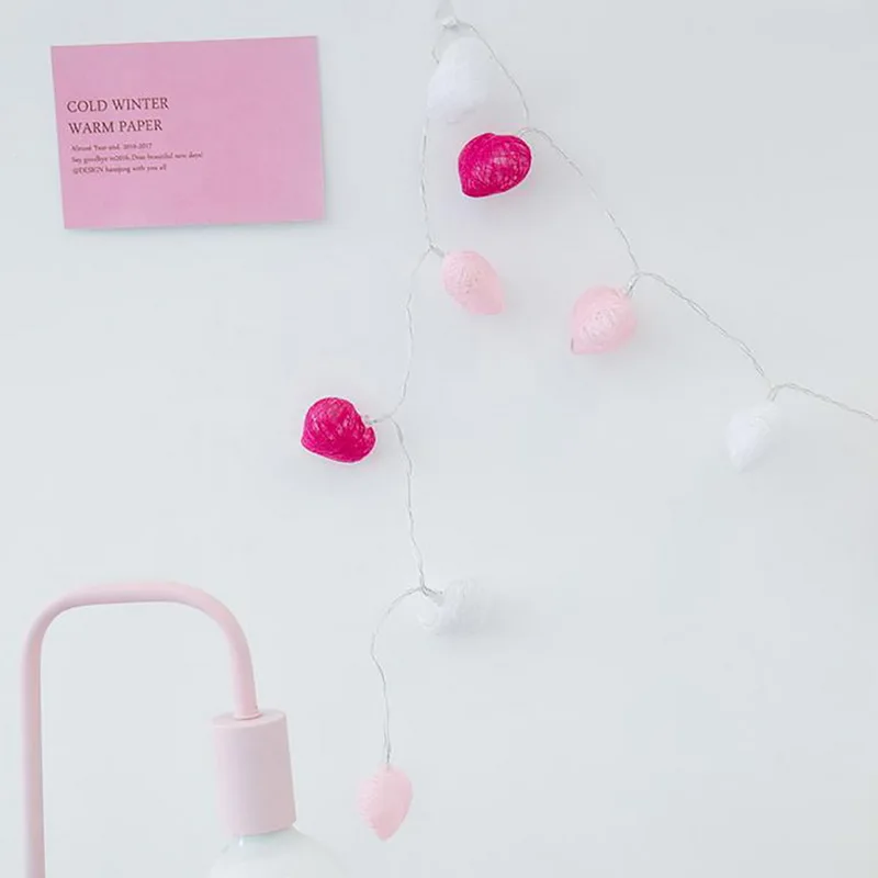 IVYSHION светодиодный светильник в виде сердца с батареей чехол сказочный вечерние