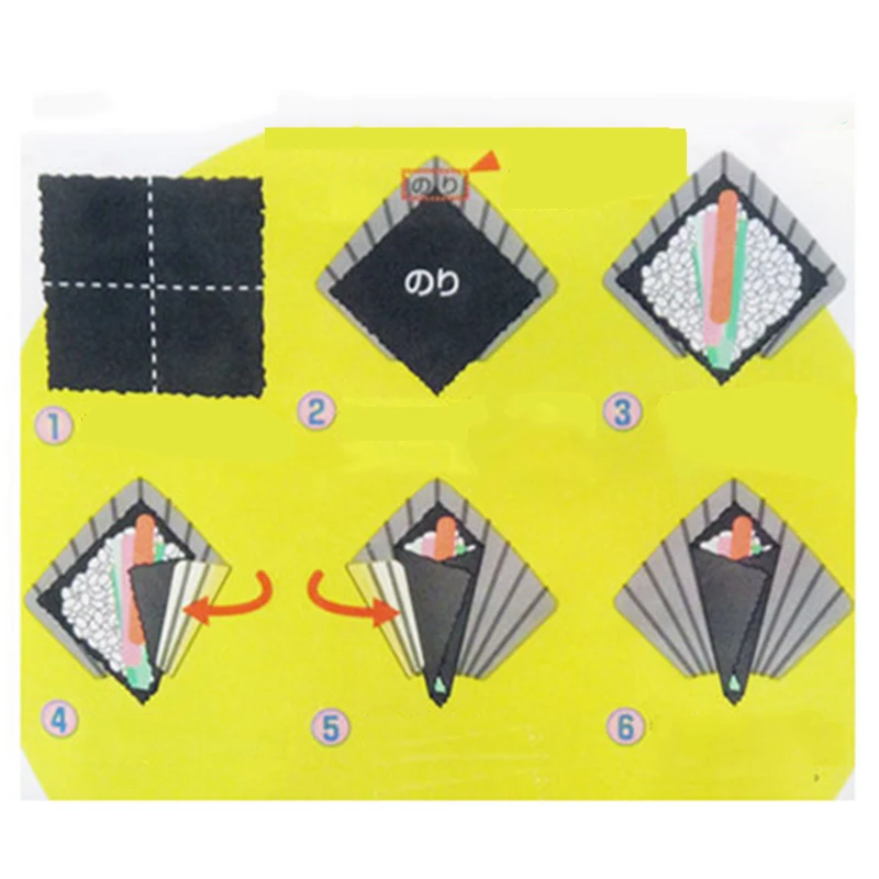 3 шт. ручной ролл формы работы DIY суши-мейкер морские водоросли нори темаки суши