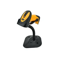 convenient and useful 1d auto sensing wired laser barcode scanner with stand for supermarket