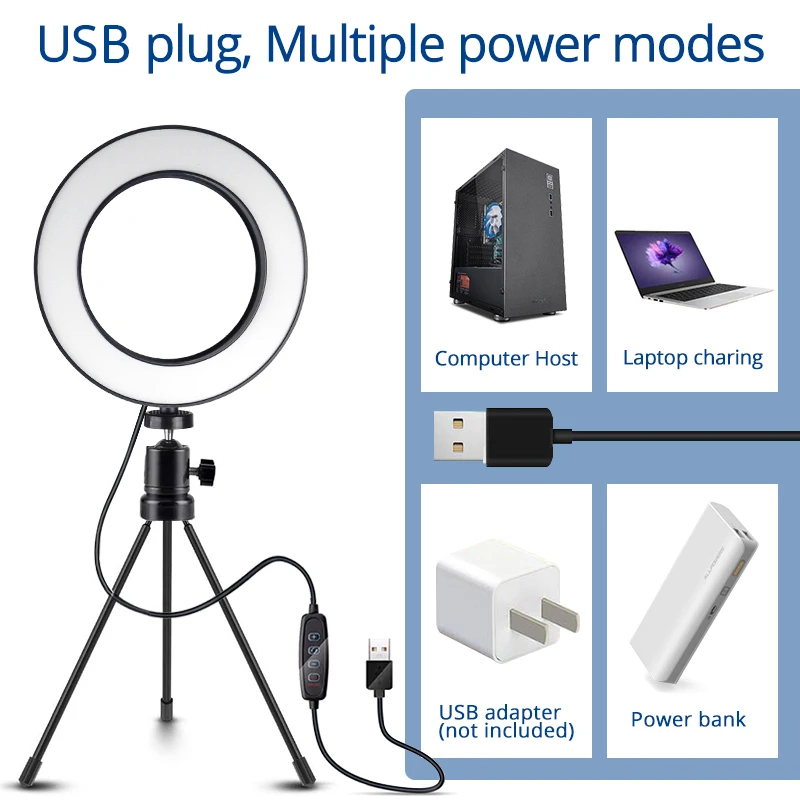 Настольный светильник WAKYME 6 &quot8&quot USB портативные Диммируемые настольные лампы