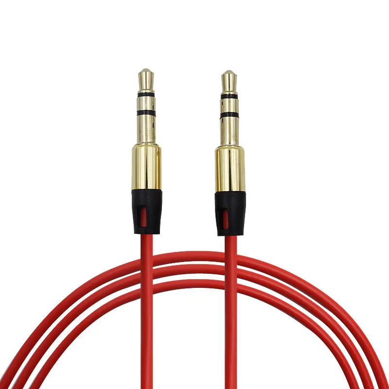 Красный 3 5 мм AUX стерео аудио кабель шнур провод для наушников SKULLCANDY HESH 2|Адаптеры