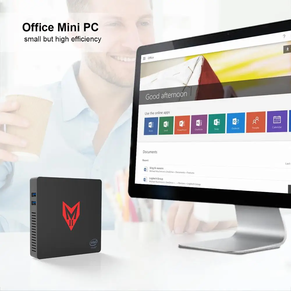 Мини-ПК Win10 четырехъядерный бизнес USB HD + MI облачные вычисления | Компьютеры и офис