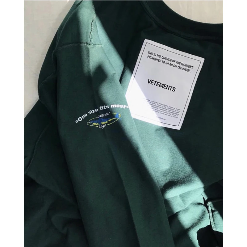 Мужские и женские футболки Vete мужские футболки ts 2019SS положительная одежда свободные длинные рукава Vete мужские футболки ts высокое качество Джерси хлопок astroworld