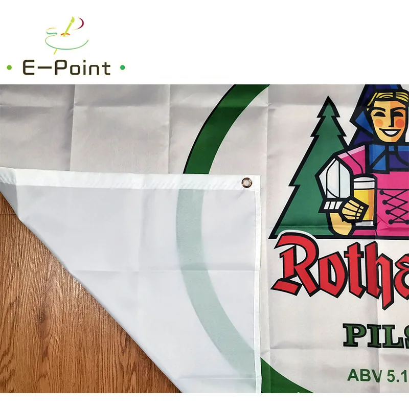 Пивной флаг Rothaus Brau размер 3 фута * 5 футов (90*150 см) рождественские украшения для