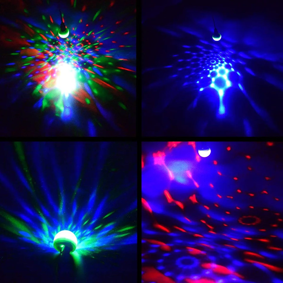 Цветная RGB Светодиодная лампа сценисветильник для дискотеки диджевечерние