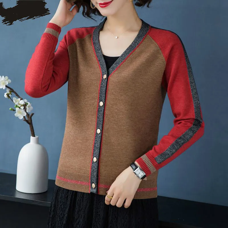 Женский кардиган с длинным рукавом повседневный облегающий вязаный модель J39 на