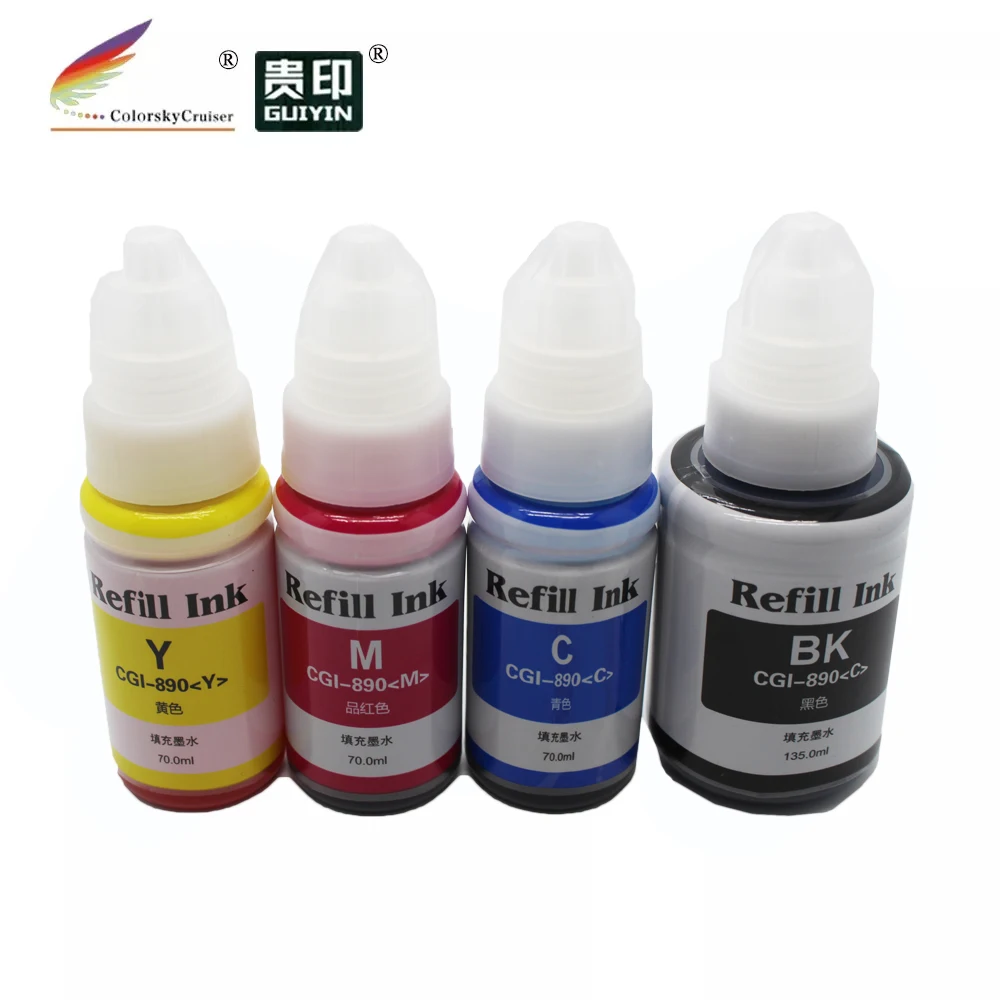 Запасная чернильная бутылка для Canon GI490 GI590 GI790 GI890 GI-590 Pixma G1000 G1100 G1400 G2400 G3400 G2000 G3000