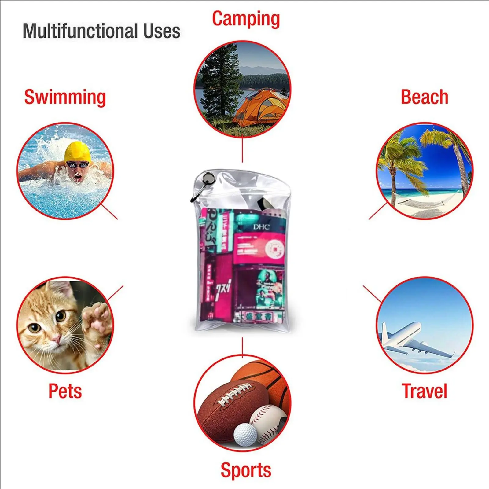 Улица Sinchon в Южной Корее быстросохнущее полотенце для спортзала портативная