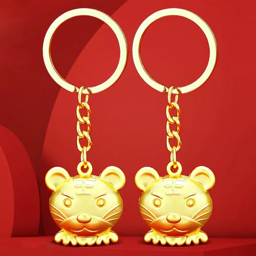 

2Pcs Bag Pendant Decorative Multi-purpose Cute 2022 Lucky Cartoon Tiger Bag Pendant Toy for Car Key