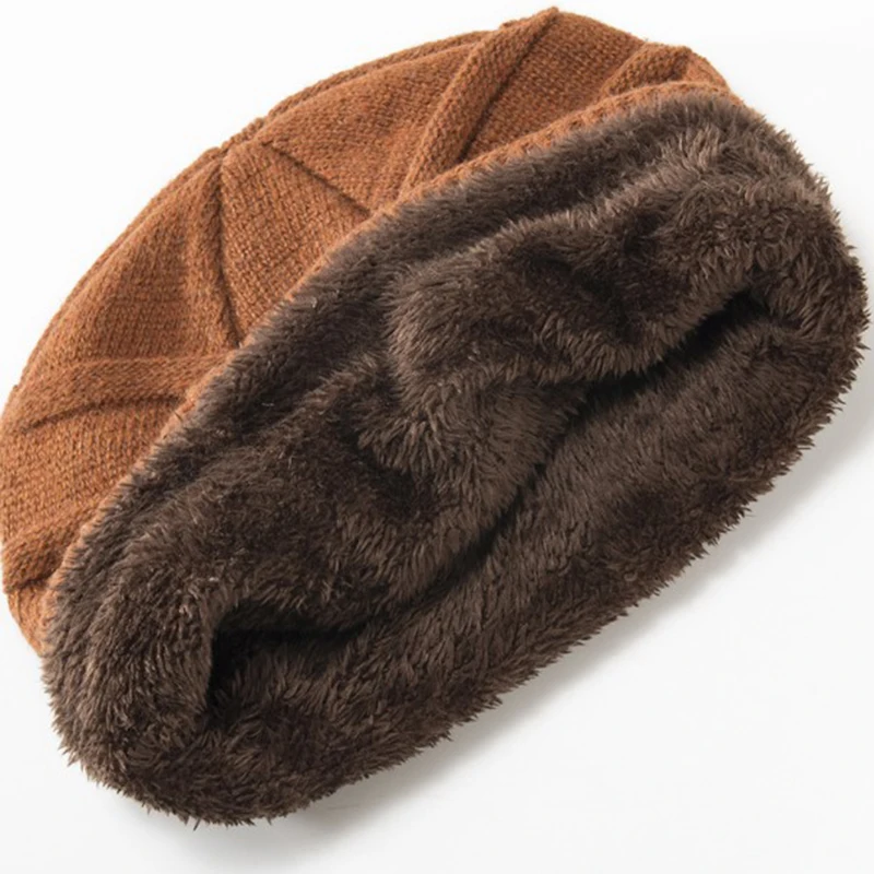 

Winter Knitted Hats For Women Warm Oversize Caps Female Autumn Fashion Hat