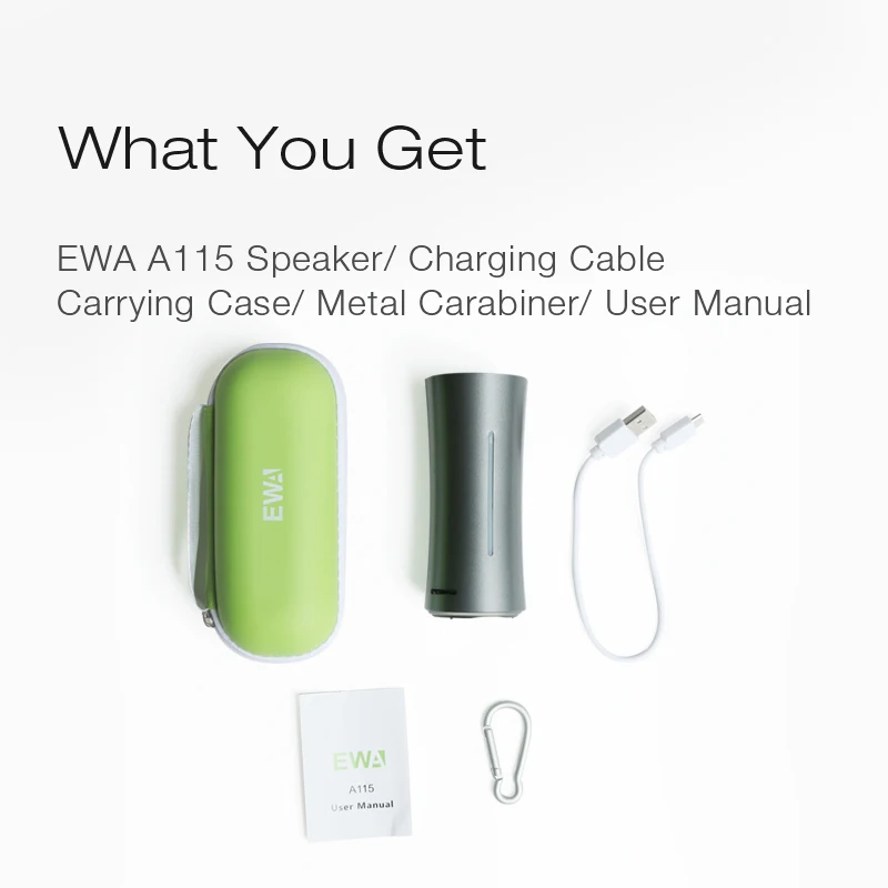 Переносная Беспроводная колонка EWA Bluetooth 5 0 мини-Колонка Hi-Fi для занятий спортом