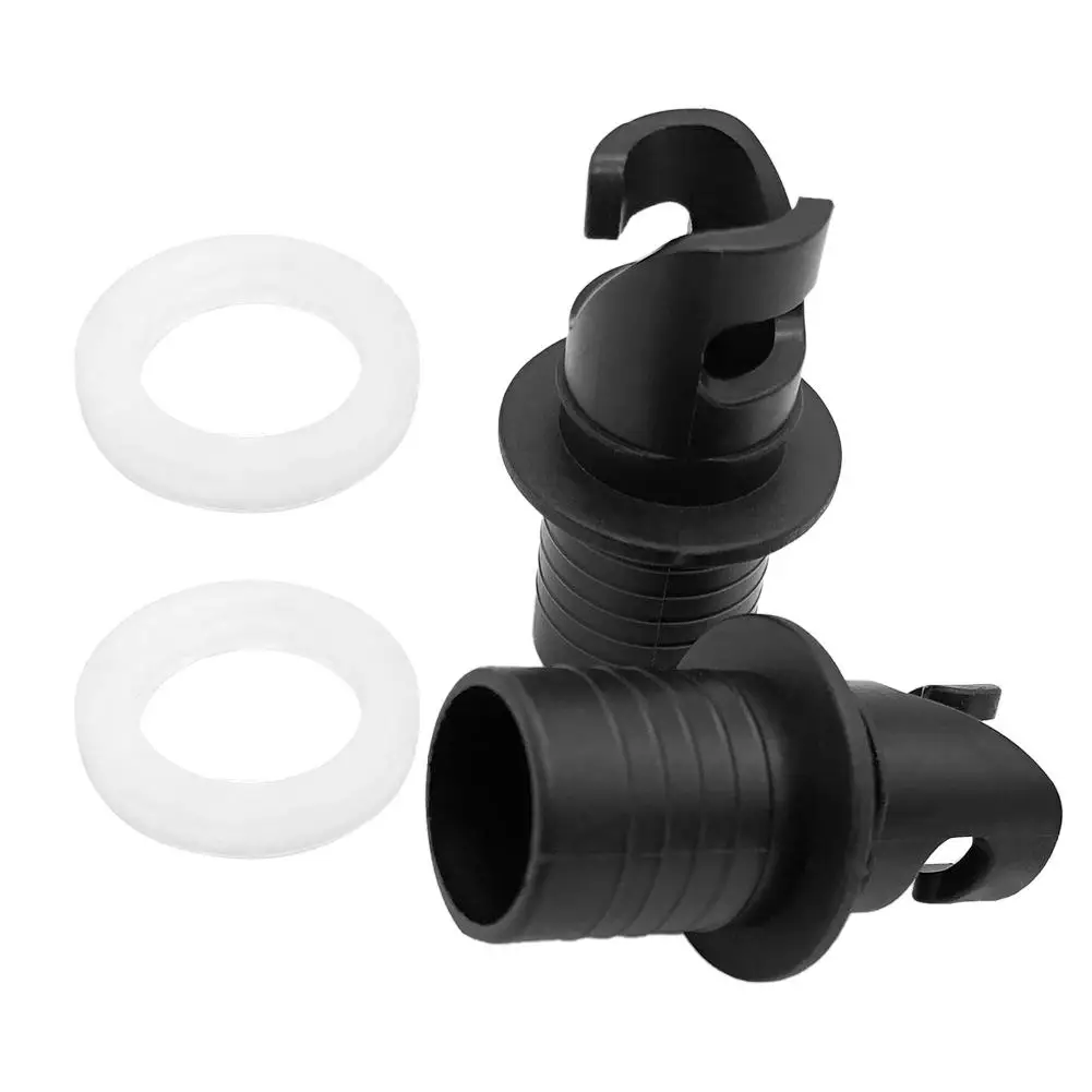 

2pcs Air Valve Caps Screw Hose Adapter Connector for Inflatable Boat Pump
