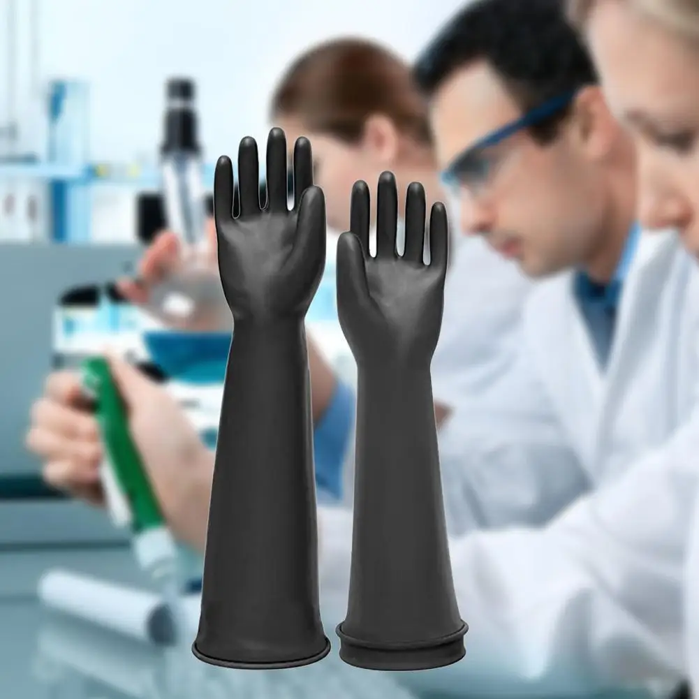 

Safurance Latex Industrial Rubber Gloves Acid and Alkali Workplace Anti-corrosion Safety Black Resistant Protective Glove G U5Y8