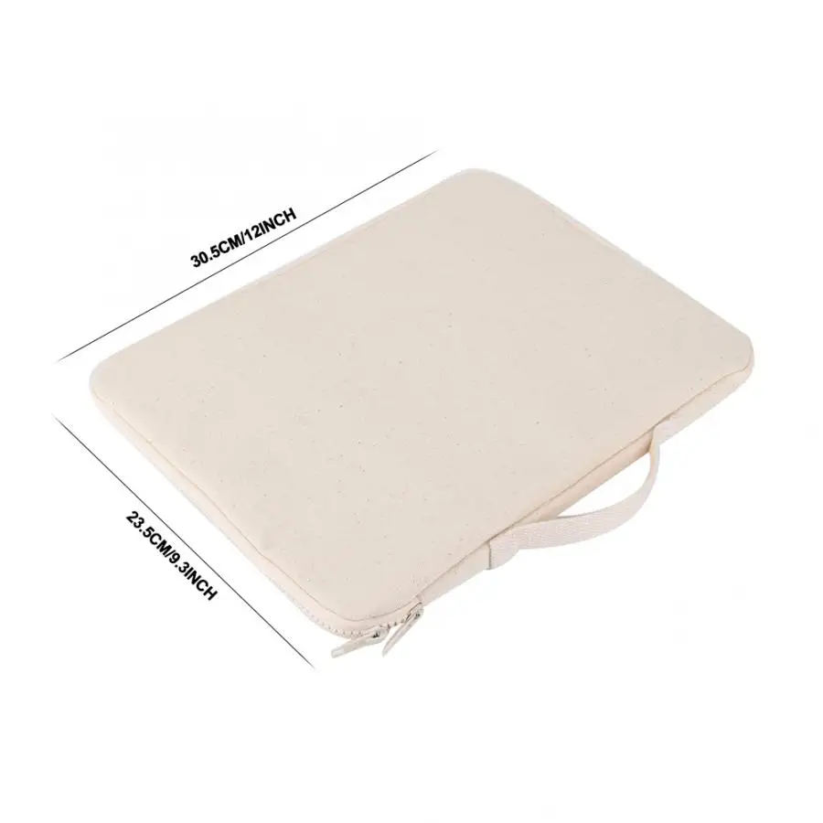 Многофункциональная сумка для кистей вместительный холщовый чехол бежевого