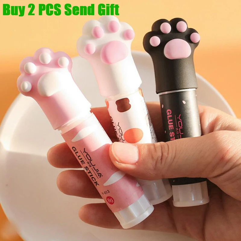 Новое поступление модный милый кот коготь Твердые клеевые палочки школьные