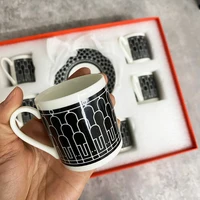 espresso mugs 80ml set of 6 ceramic espresso cups set insulated tea coffee mugs double wall cups dishwasher safe