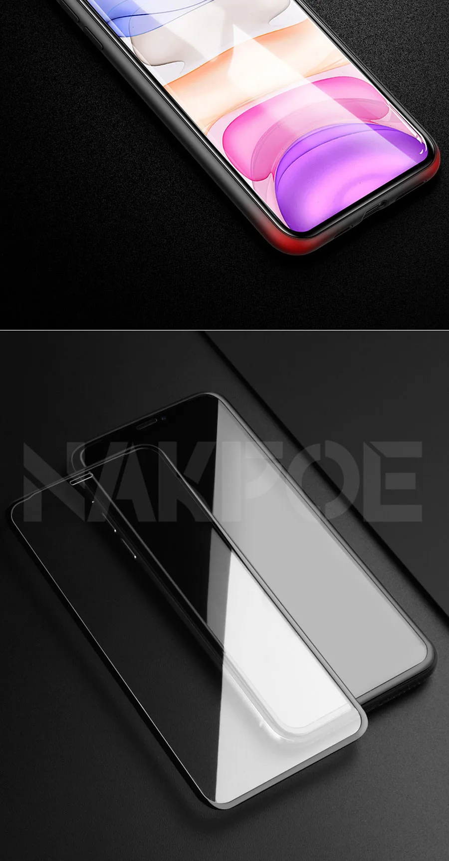 100D защитное закаленное стекло для iPhone 6 6s 7 8 Plus Защитное стекло для iPhone X XR XS MAX 11 Pro Max стекло